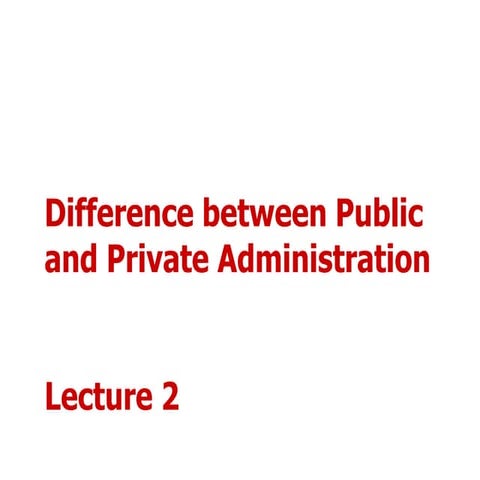 The concept of Separation of Powers in Public Administration and Difference b...