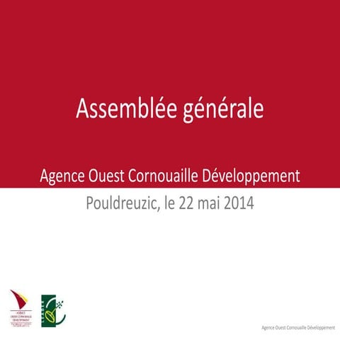 Assemblée Générale de l'AOCD, le 22 mai 2014