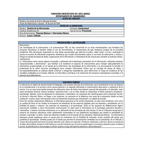 PPA Gestion de la Información