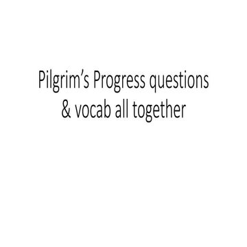 Pilgrim's Progress