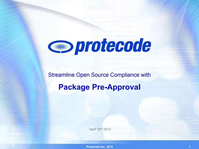 Streamline Open Source Compliance with Package Pre-Approval