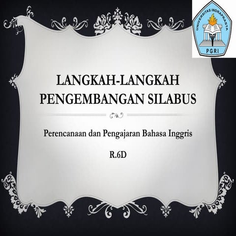 PPBI : Langkah-langkah Pengembangan Silabus