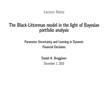 The Black-Litterman model in the light of Bayesian portfolio analysis