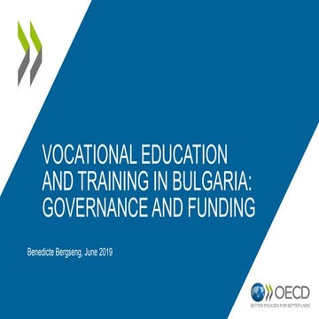 Vocational Education and Training in Bulgaria | PPT