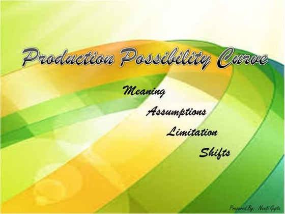 Production Possibility Curves | PPT