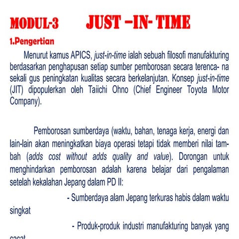 Just in time (jit) | PPTX