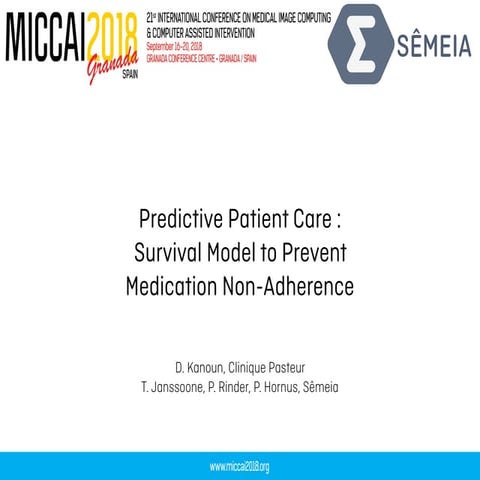 Predictive Patient Care: Survival Model to Prevent Medication Non ...