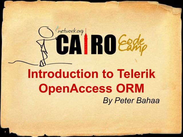 Introduction to Telerik OpenAccess ORM