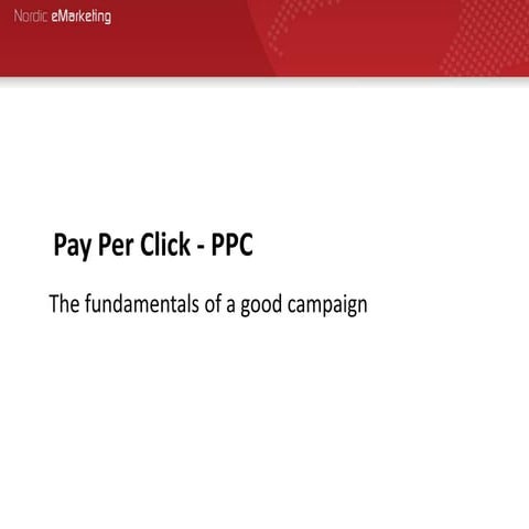 PPC and how to create a successful campaign
