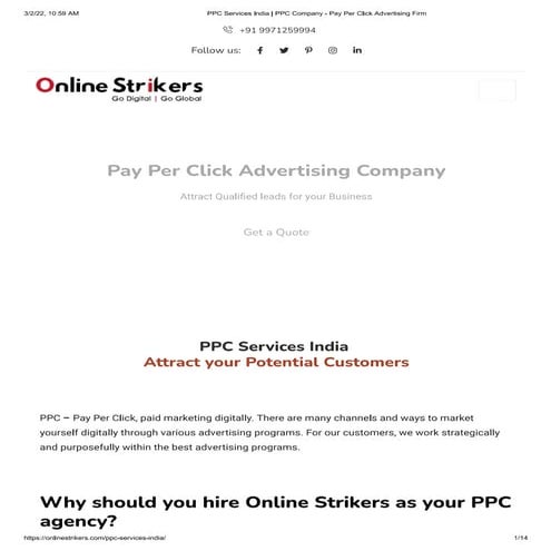 Ppc service | PDF