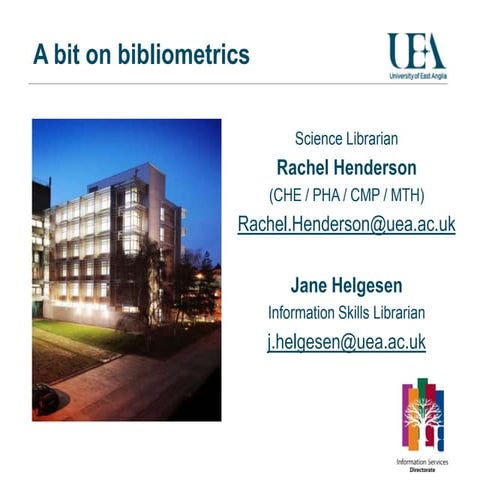 bibliometrics for beginners