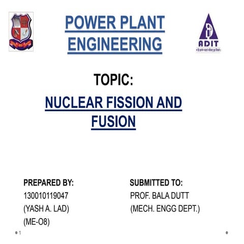 nuclear fission and fusion