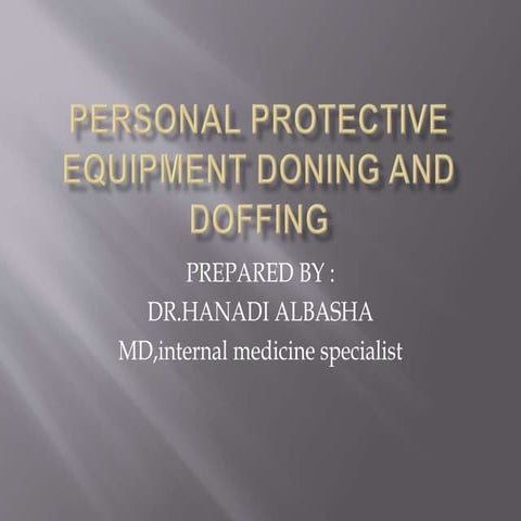 CDC Guidance For PPE in Healthcare settings | PPT