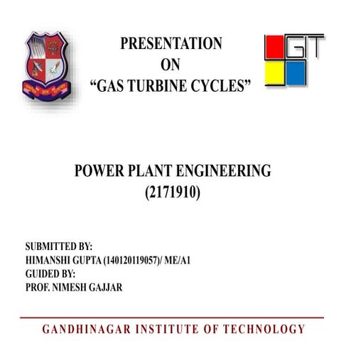 Gas turbine cycles