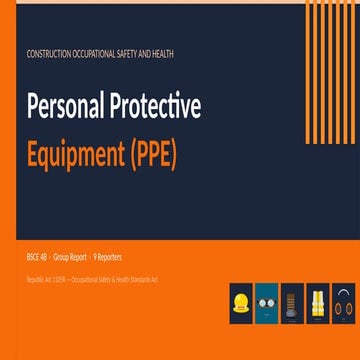 Comprehensive Guide to Construction Occupational Safety and PPE ...