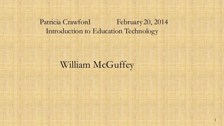 William McGuffey - McGuffey Readers