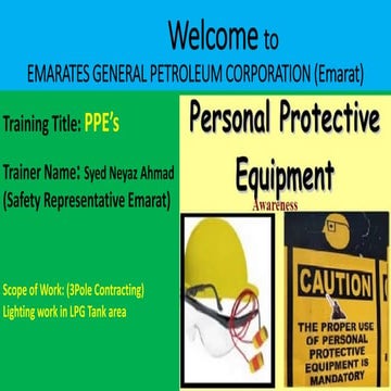 PPE,s Training 3 Pole Technical 23.09.2021