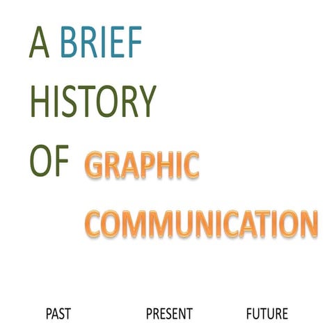 Past Present Future of Graphic Communications