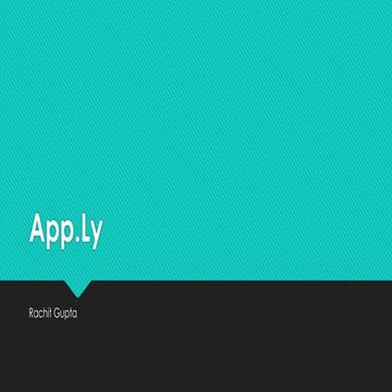 GDES 5341 Presentation - App.Ly