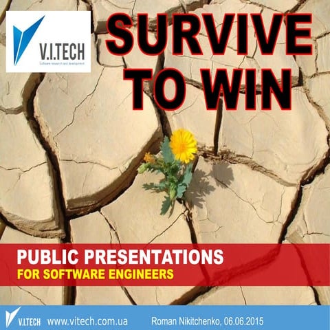 Public presentations for software engineers