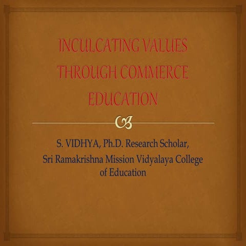 Value Education | PPTX