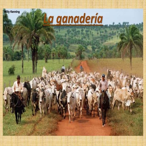 Presentación sobre la  ganaderia