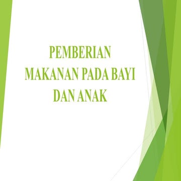 gizi diet  pada bayi dan anak