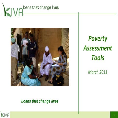 Poverty Assessment Tools presentation | PPT