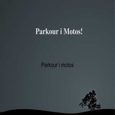 Motos i parkour