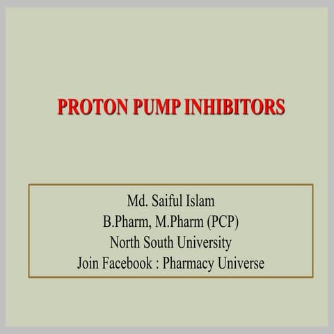 PROTON PUMP INHIBITORS