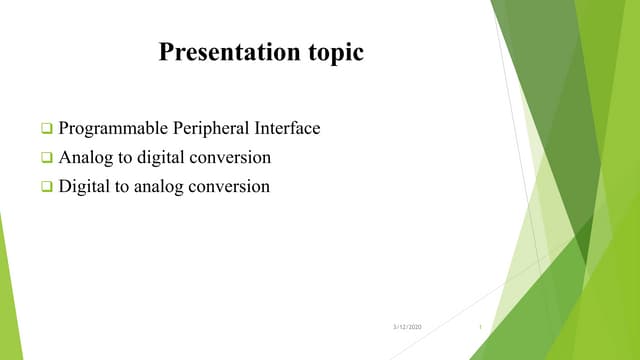 Programmable Peripheral Interface