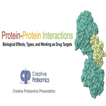 Brief Introduction of Protein-Protein Interactions (PPIs)