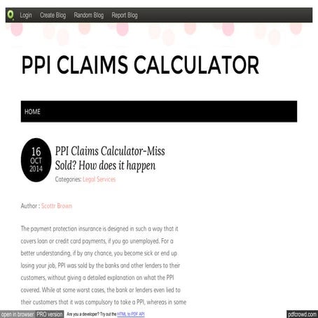 Ppi claims calculator miss sold how does it happen 