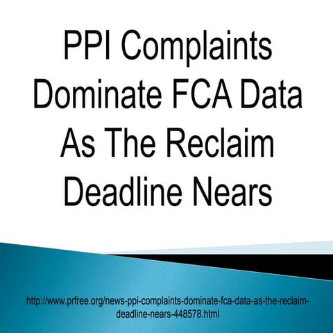 PPI Complaints Dominate FCA Data as The Reclaim Deadline Nears