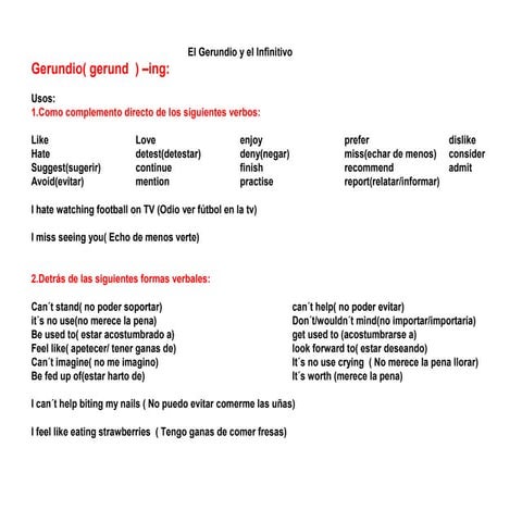 infinitive and gerund