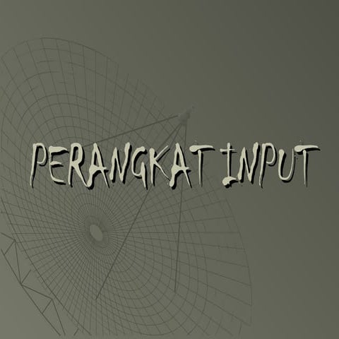 Macam perangkat Input beserta fungsinya
