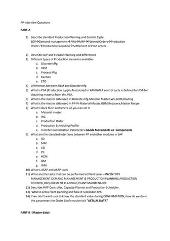 Pp interview questions