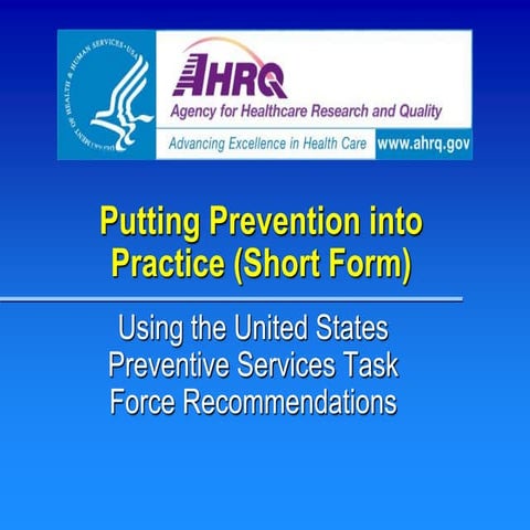 Medicare Annual Wellness Visit (AWV) | PPTX