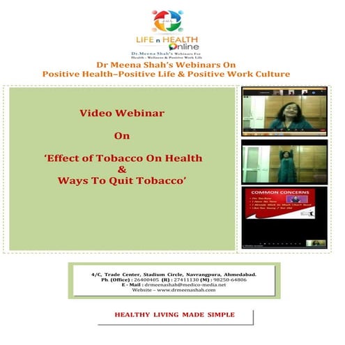 Proposal- Webinar on Effect of Tobacco on Health