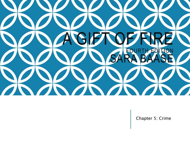 Professional Practices PPT Slide on Chapter 5: Crime