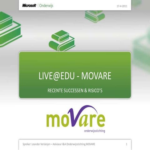 PRESENTATIE MOVARE over live@edu ipon 2011