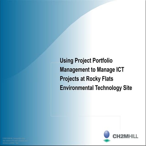 Using Project Portfolio Management