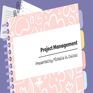 PPM Report about Project Management (MGD)