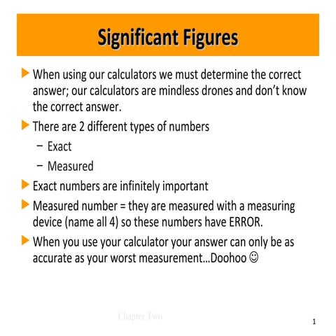 Significant Figures