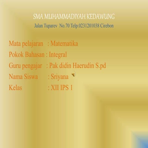 matemika intergral