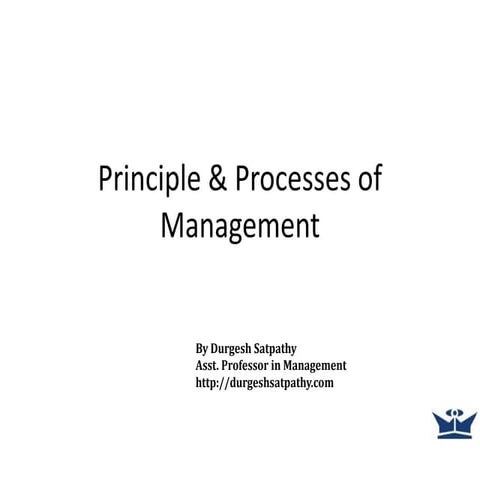 Introduction to Management (BBA I)