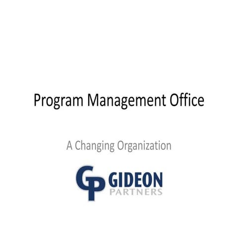 PMO Overview June 2009