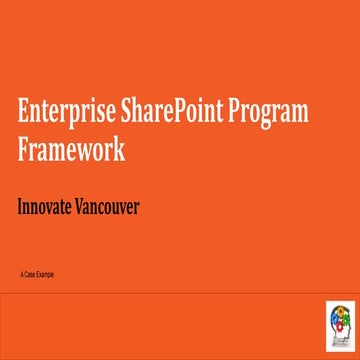 PPM Presentation- Enterprise SharePoint Program - Innovate Vancouver.pdf