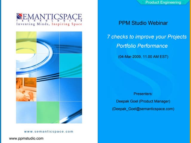 PPM Studio: 7 Steps For Projects Portfolio Improvement