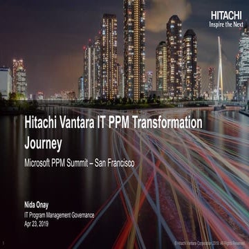 PPM Summit San Francisco Hitachi